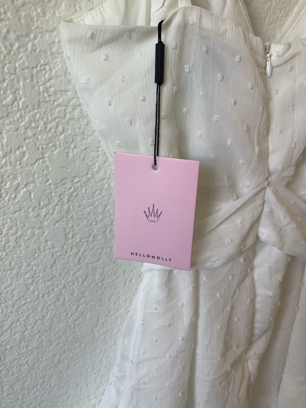 Hello Molly White Tiered Ruffle Mini Dress - Picture 4 of 6